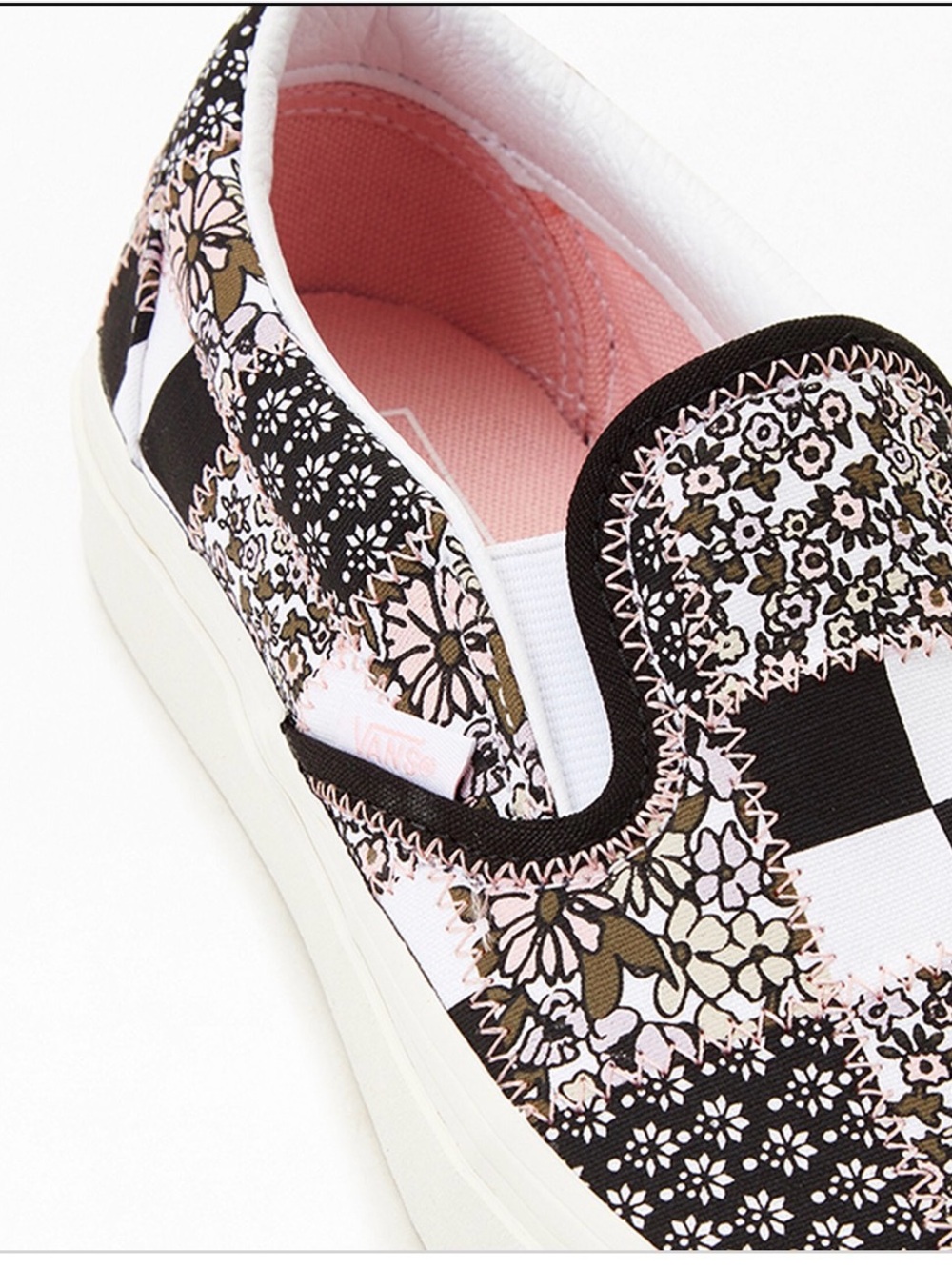 Vans Patchwork Classic Slip-On Shoes - Picture 4 of 11